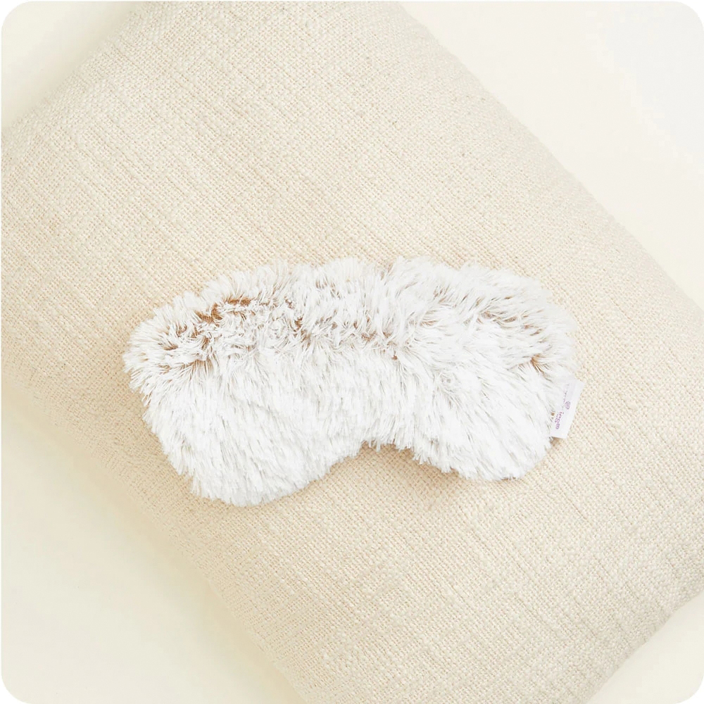 Warmies Marshmallow CPE-MARSH-B Eye Mask, 8-1/2 x 4 x 2 in, Brown - 4