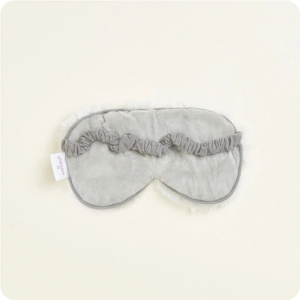 Warmies Marshmallow CPE-MARSH-G Eye Mask, 8-1/2 x 4 x 2 in, Gray - 3