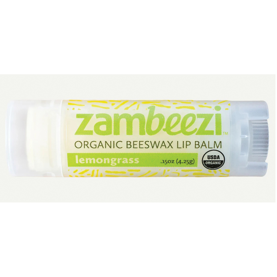 Zambeezi 06076 Lip Balm, Lemongrass, 0.15 oz, Tube - 3