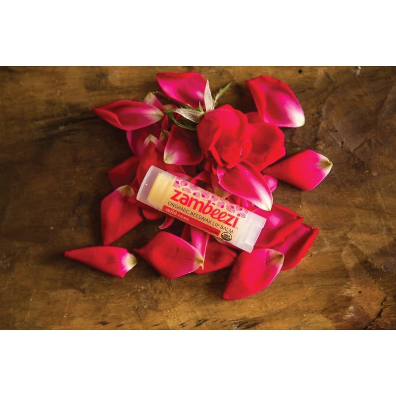 Zambeezi 223 Lip Balm, Wild Rose, 0.15 oz, Tube - 3