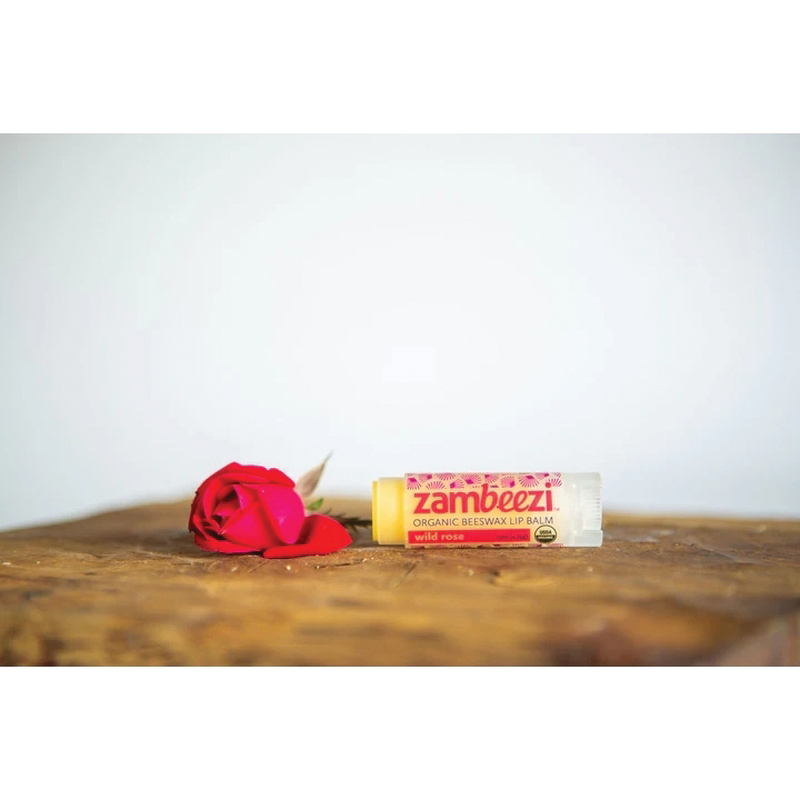 Zambeezi 223 Lip Balm, Wild Rose, 0.15 oz, Tube - 5