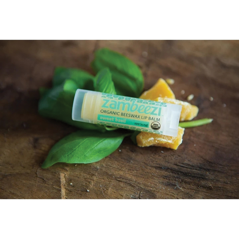 Zambeezi 225 Lip Balm, Sweet Basil, 0.15 oz, Tube - 3