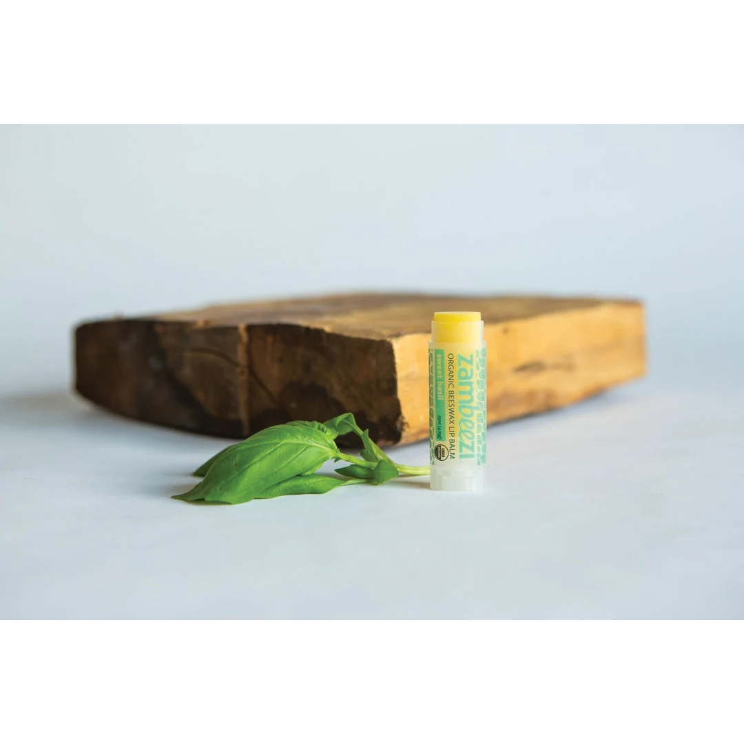 Zambeezi 225 Lip Balm, Sweet Basil, 0.15 oz, Tube - 5