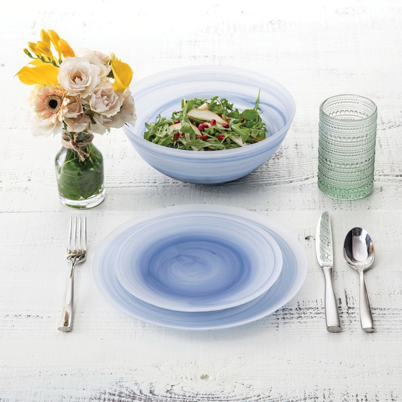 Fortessa La Jolla Series 2600.INK.08 Small Serve Bowl, 56 oz, 8 in Dia, Glass, Ink Blue - 5