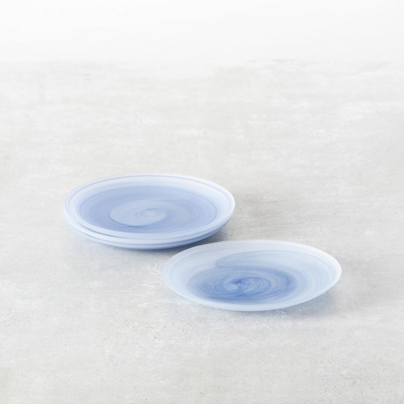 Fortessa La Jolla Series 2600.INK.02 Salad Plate, 8-1/4 in Dia, Glass, Ink Blue, Frosted - 2