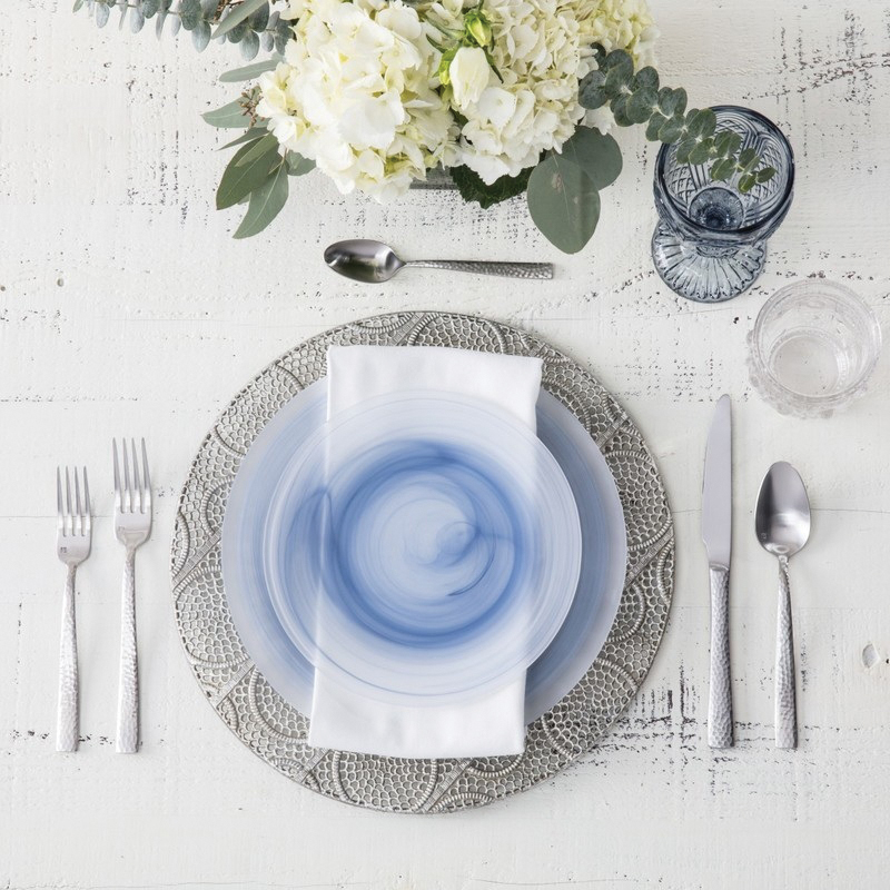 Fortessa La Jolla Series 2600.INK.02 Salad Plate, 8-1/4 in Dia, Glass, Ink Blue, Frosted - 3