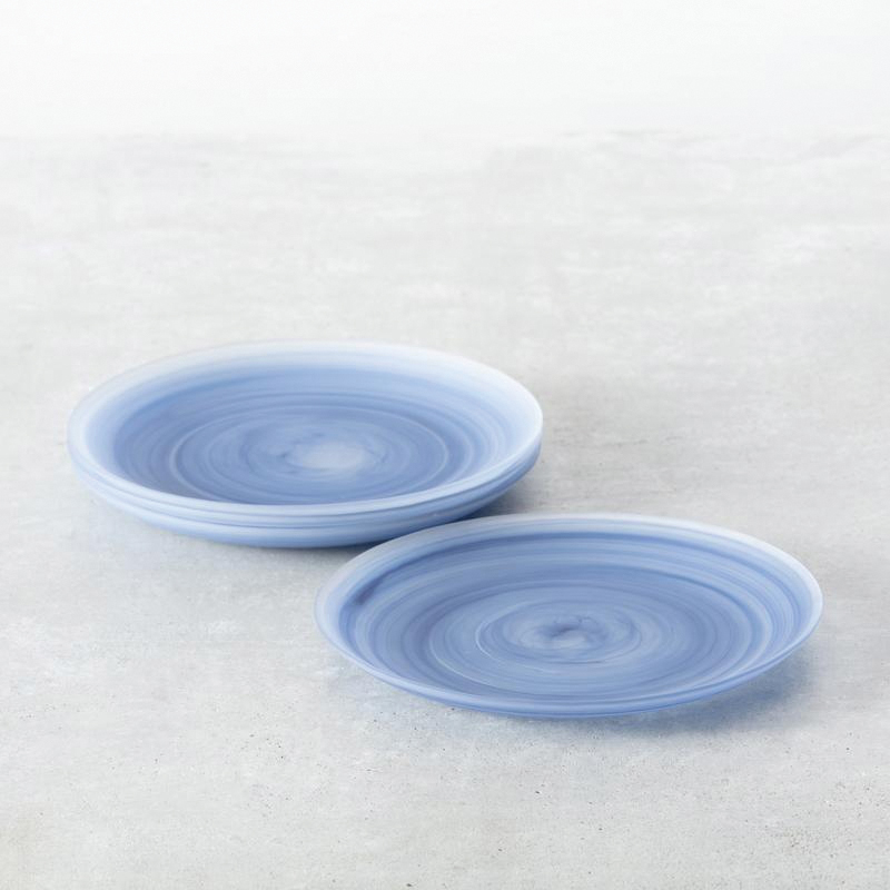 Fortessa La Jolla Series 2600.INK.01 Dinner Plate, 10-1/2 in Dia, Glass, Ink Blue, Frosted - 2