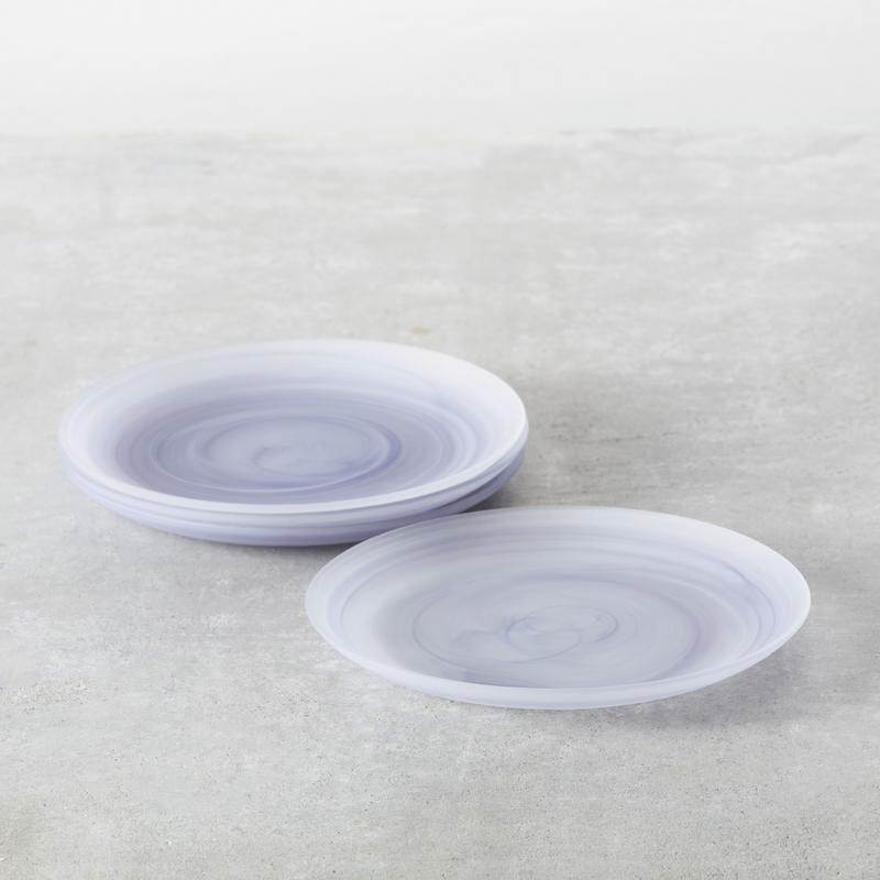 Fortessa La Jolla Series 2600.AMTHYST.01 Dinner Plate Set, 10-1/2 in Dia, Glass, Deep Violet/Translucent, Frosted - 2