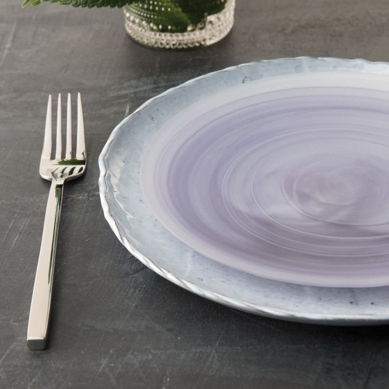 Fortessa La Jolla Series 2600.AMTHYST.02 Salad and Dessert Plate, 8-1/4 in Dia, Glass, Deep Violet/Translucent, Frosted - 3