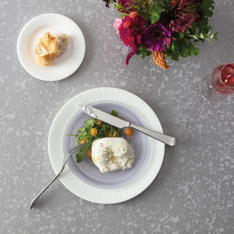 Fortessa La Jolla Series 2600.GREY.02 Salad and Dessert Plate, 8-1/4 in Dia, Glass, Gray, Frosted - 3