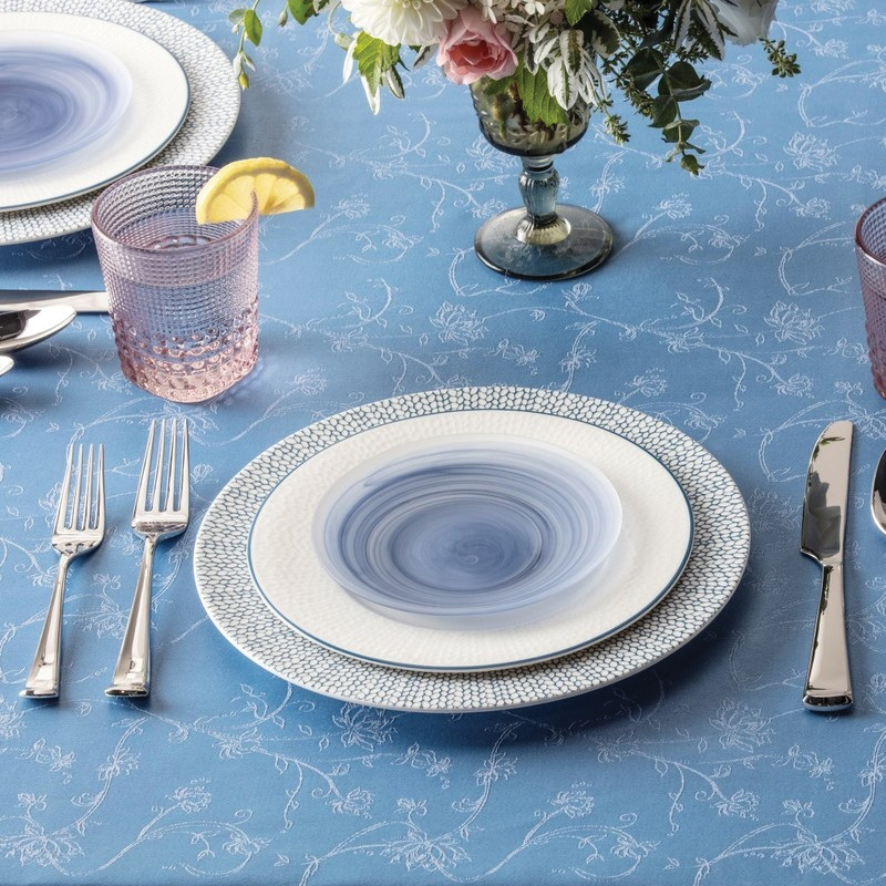 Fortessa La Jolla Series 2600.INK.05 Bread Plate, 6-1/4 in Dia, Glass, Ink Blue, Frosted - 3