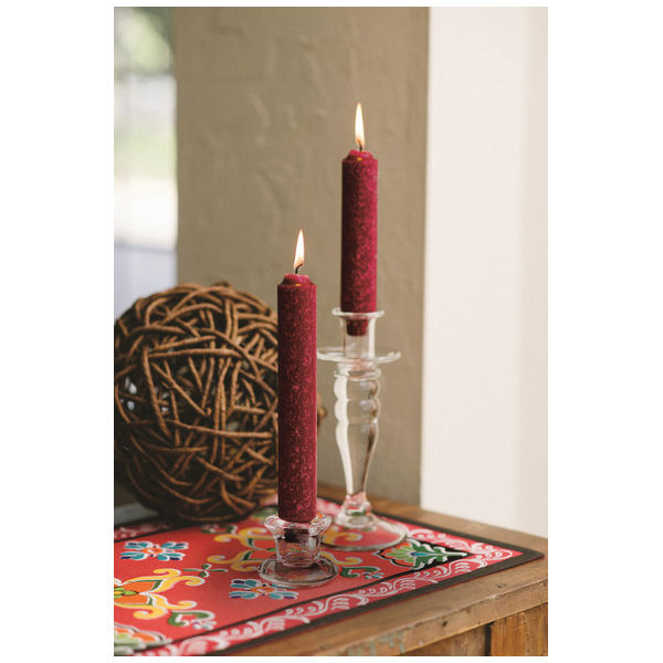 Root Timberline 51978 Dinner Candle, Weathered Tree Bark, 22.5 hr, Garnet - 2