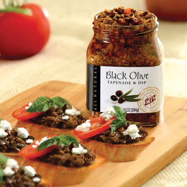 Elki 95E Black Olive Tapenade, Mediterranean Vegetables, Olives, 10 oz - 2