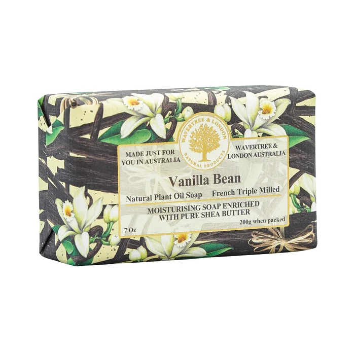 Wavertree & London WL-29 Soap, Bar, Vanilla Bean, 7 oz, Pack - 2