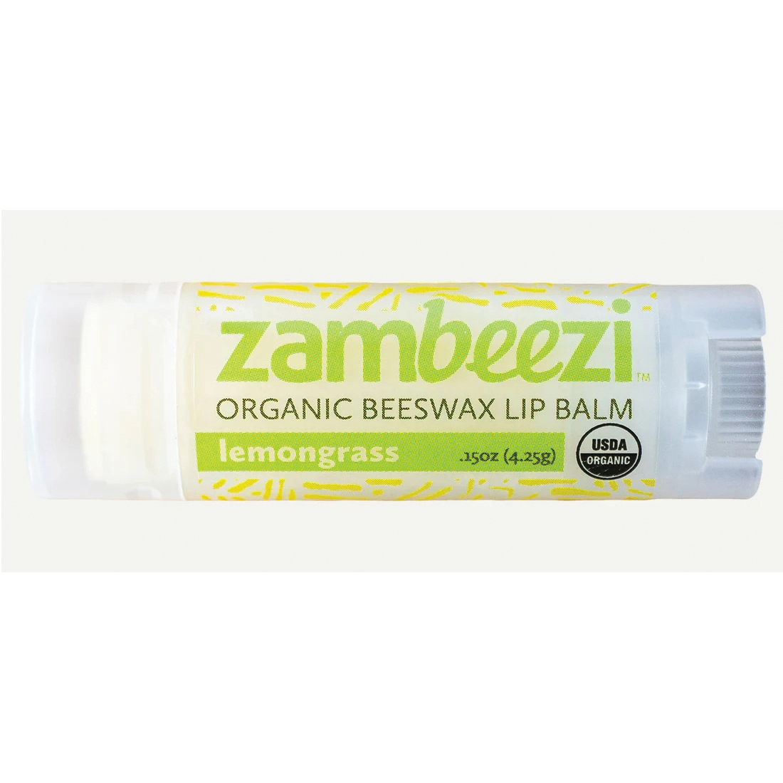 Zambeezi 238 Lip Balm, Lemongrass, 0.15 oz, Tube - 4