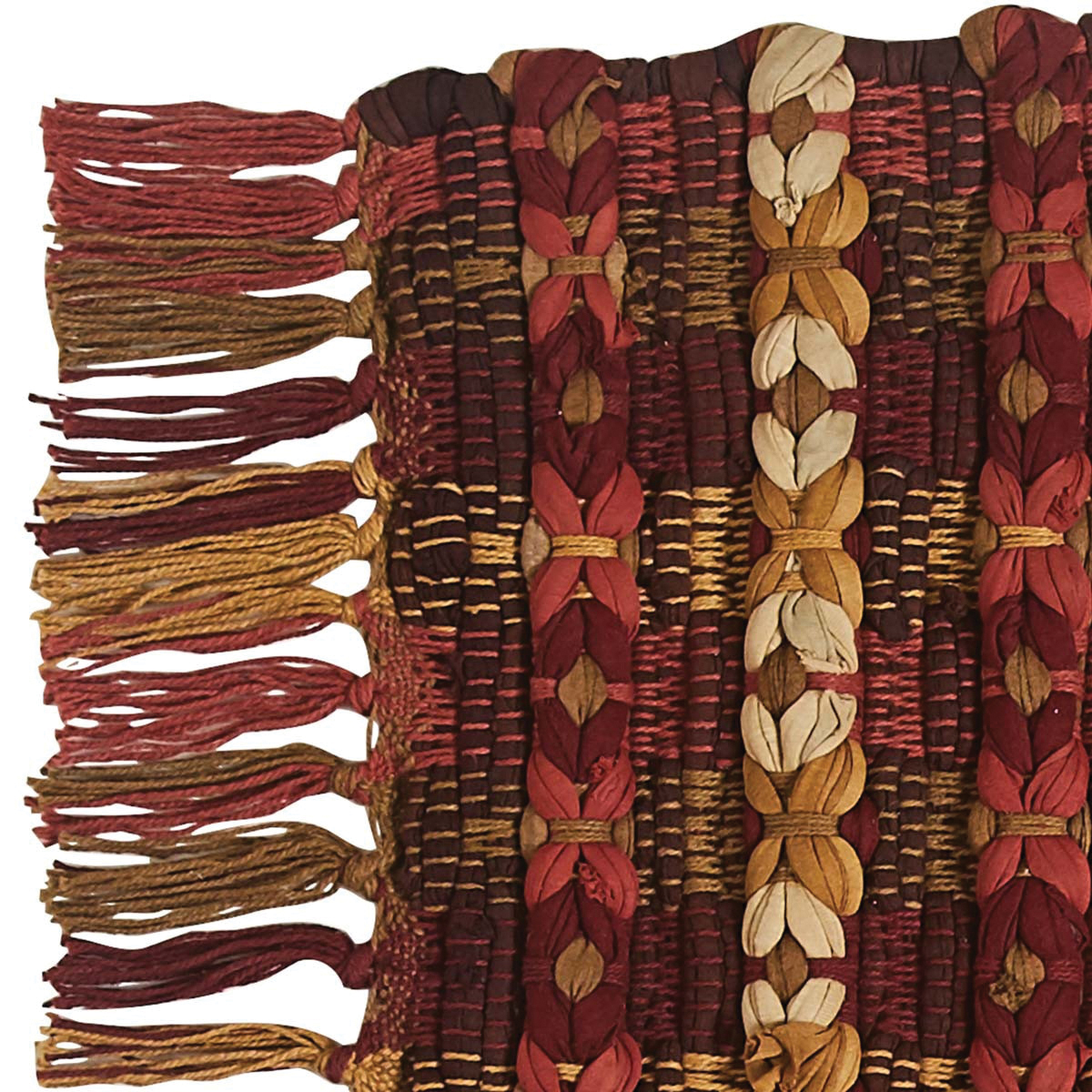 Park Designs 6994-250 Rug, 3 ft L, 2 ft W, Rectangular, Kennebec Pattern, Cotton Rug, Brown/Burgundy/Gold/Rust/Tan - 3