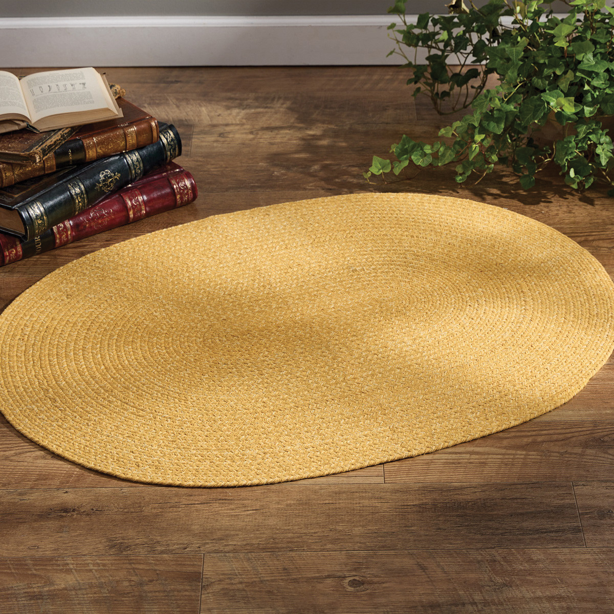 Park Designs Spice Bin Series 1996-274C Rug, 42 in L, 32 in W, Oval, Cotton Rug, Cumin - 3