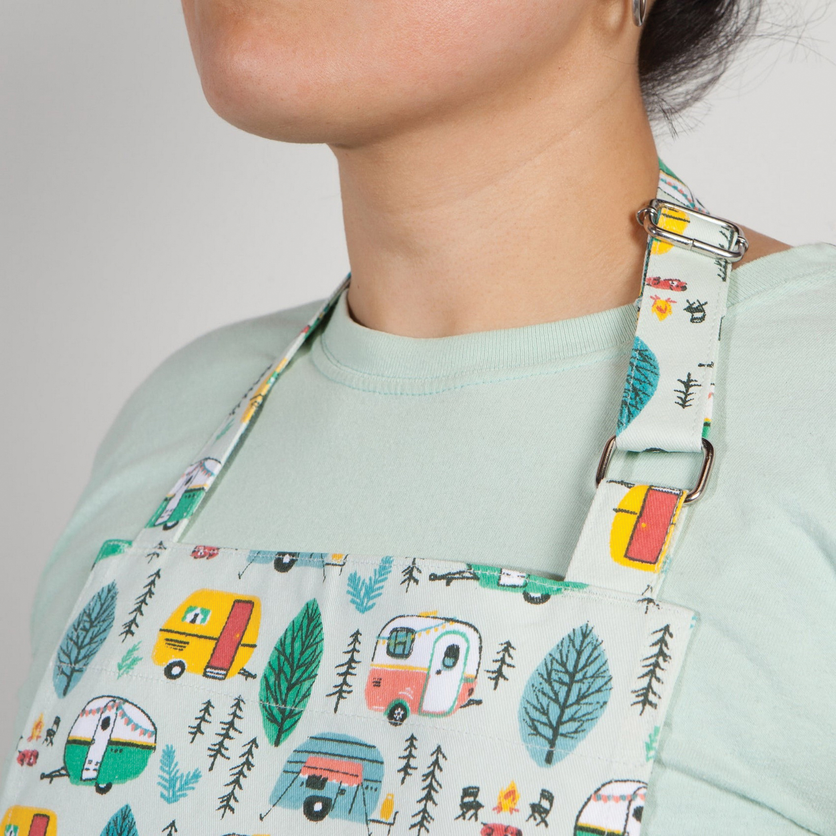Now Designs by Danica Happy Camper Series 2500154 Chef's Apron, Cotton, 28 in Chest, 32 in L - 4