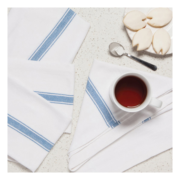 Now Designs by Danica 2017492 Brooklyn Stripe Delft Dishtowel, 28 in L, 18 in W, Cotton, Blue - 3