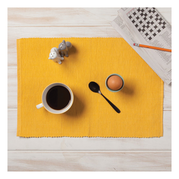 Now Designs by Danica Spectrum Series 901370 Honey Placemat, Cotton, Golden - 4