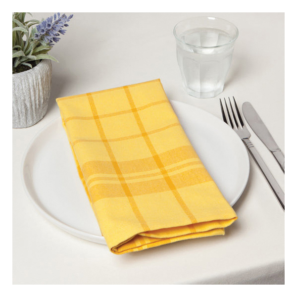 Now Designs by Danica Second Spin Series 1046001 Napkin, Polyester/Recycled Cotton, Yellow - 3