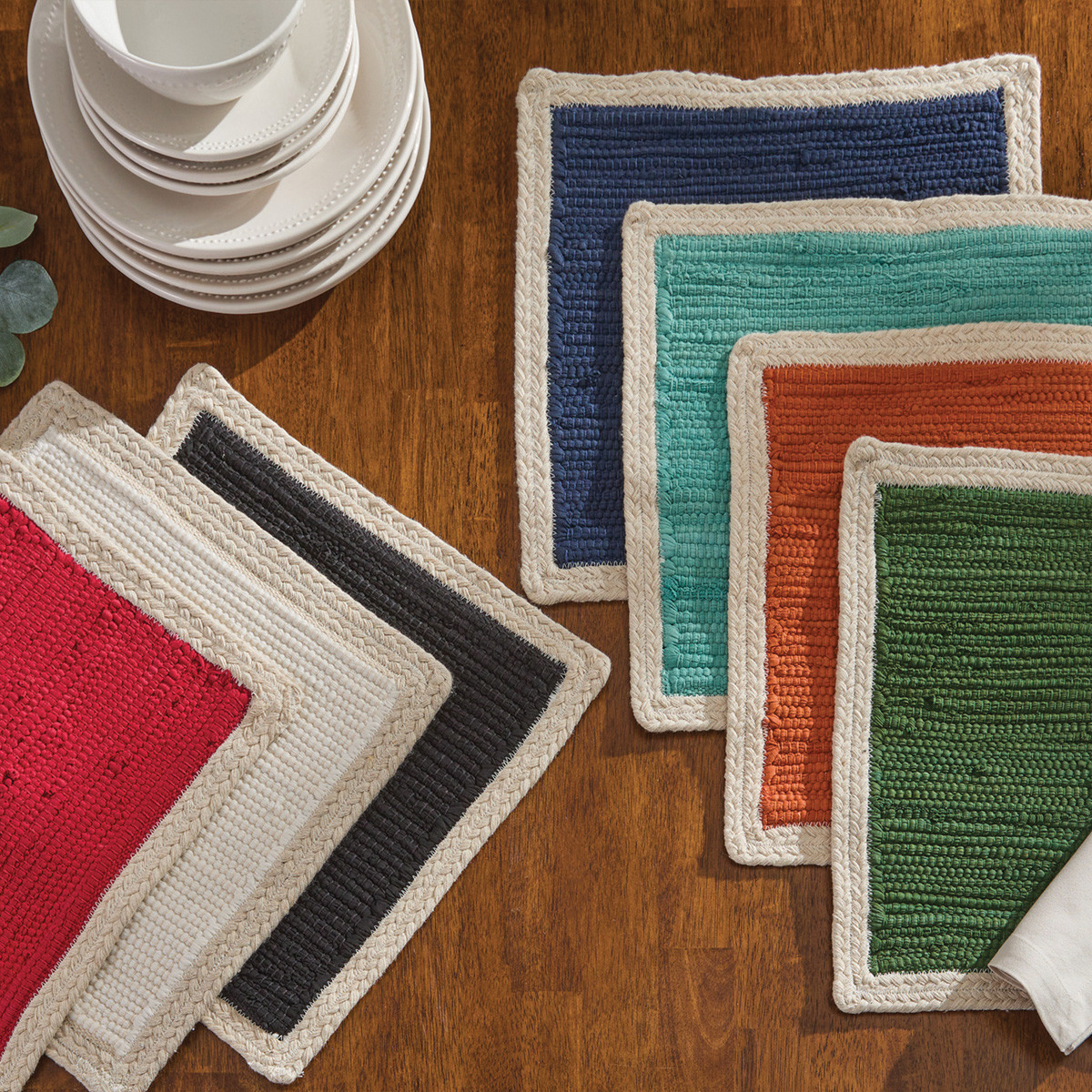 Split P 1211-010NV Dune Placemat, 15 in L, 15 in W, Navy - 2