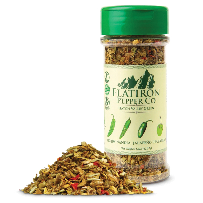 Flatiron Pepper Co 101HatchVG Hatch Valley Green Seasoning, Chile Pepper, 1.7 oz, Bottle - 1