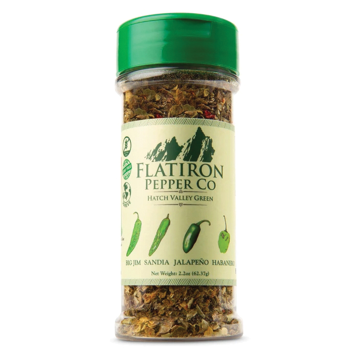 Flatiron Pepper Co 101HatchVG Hatch Valley Green Seasoning, Chile Pepper, 1.7 oz, Bottle - 2