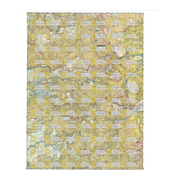National Geographic TI00000100 Boulder/Golden Map, 37-3/4 in L, 25-1/2 in W - 3