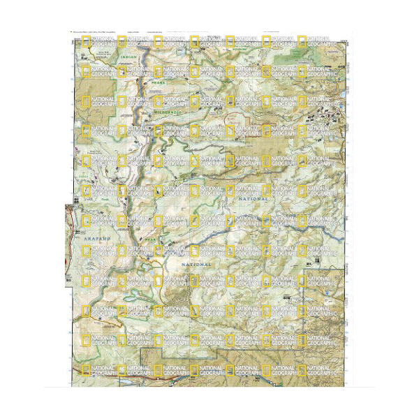 National Geographic TI00000103 Winter Park, Central City, Rollins Pass Map, 32 in L, 22 in W - 3