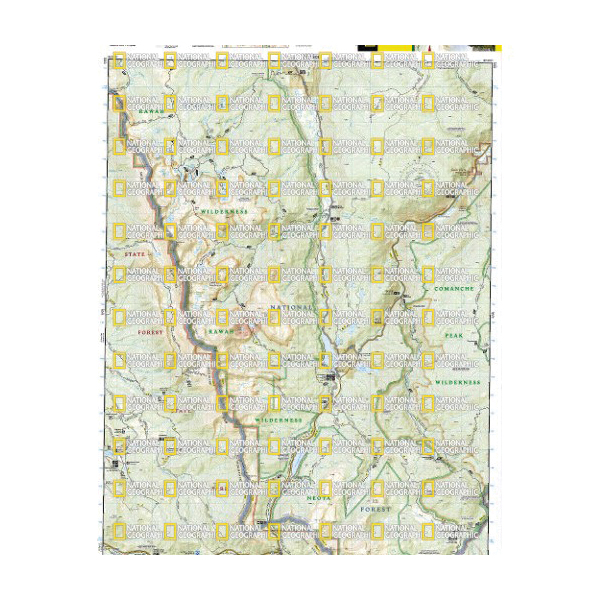 National Geographic TI00000112 Poudre River, Cameron Pass Map, 32 in L, 22 in W - 2