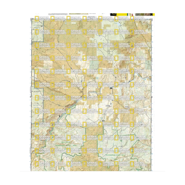 National Geographic TI00000120 State Bridge, Burns Map, 32 in L, 22 in W - 2