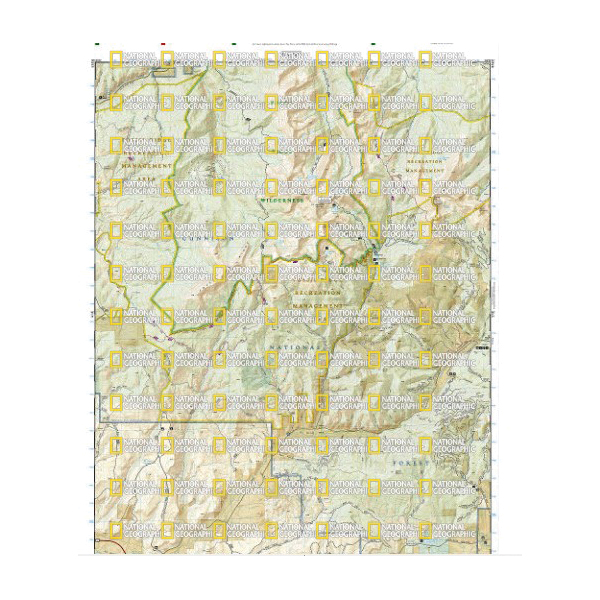 National Geographic TI00000132 Gunnison, Pitkin Map, 32 in L, 22 in W - 3