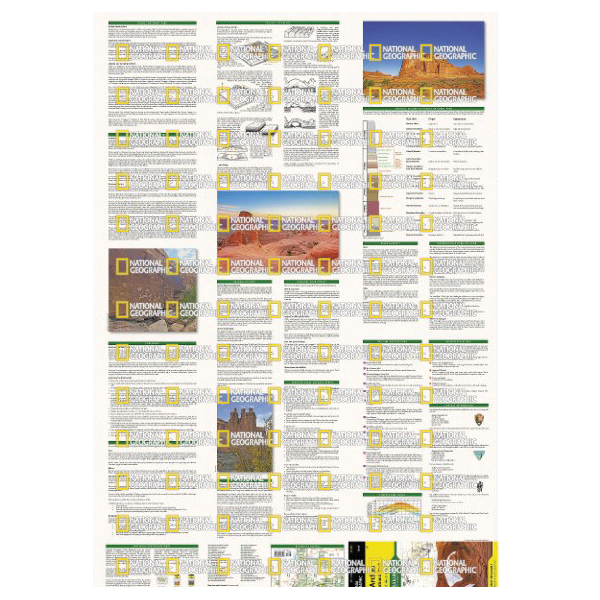 National Geographic TI00000211 Arches National Park Map, 37-3/4 in L, 25-1/2 in W - 2