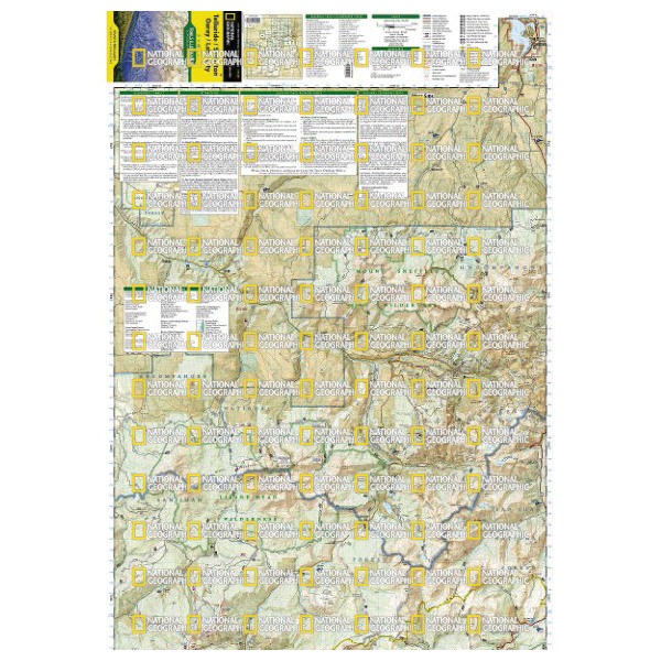 National Geographic TI00000141 Telluride, Silverton, Ouray, Lake City Map, 37-3/4 in L, 25-1/2 in W - 2