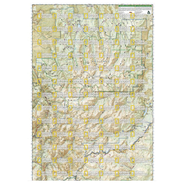 National Geographic TI00000141 Telluride, Silverton, Ouray, Lake City Map, 37-3/4 in L, 25-1/2 in W - 3