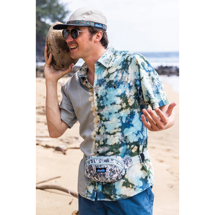 Kavu 9065-2232 Spectator Fanny Pack, 2-Main Compartment, Zipper, Motion Undertow - 5
