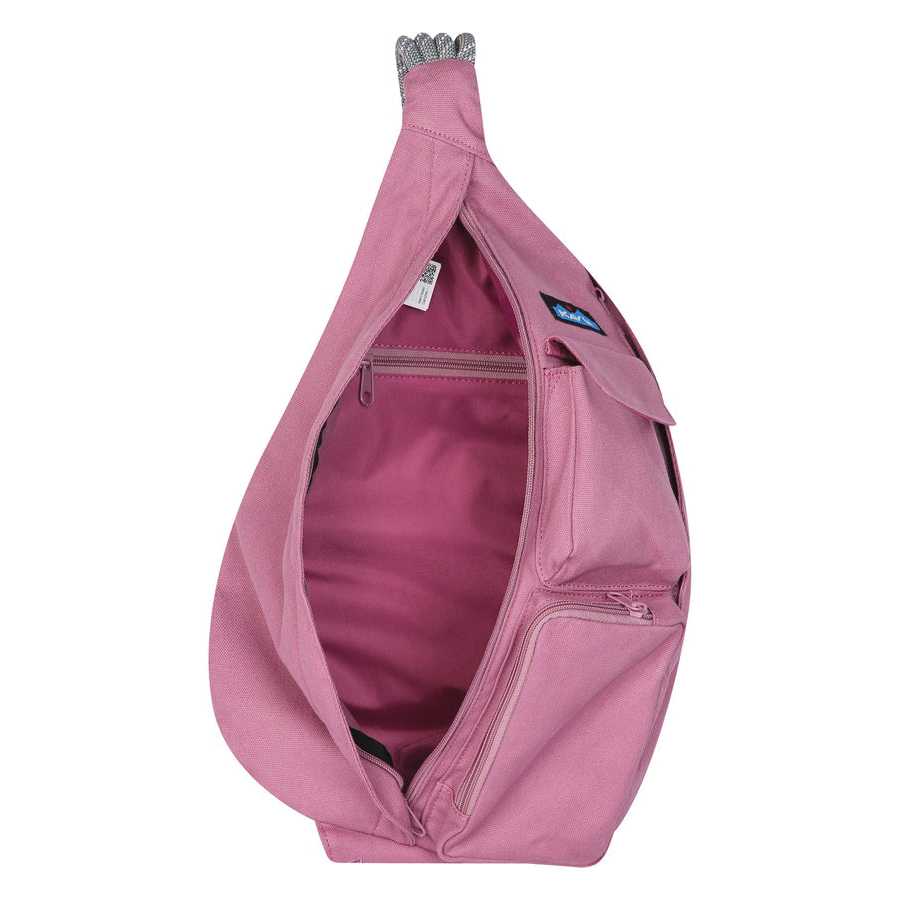 Kavu 923-2226 Rope Bag, Women's, Kavu Embroidery, 2-Main Compartment, Zipper, Cactus Flower - 3