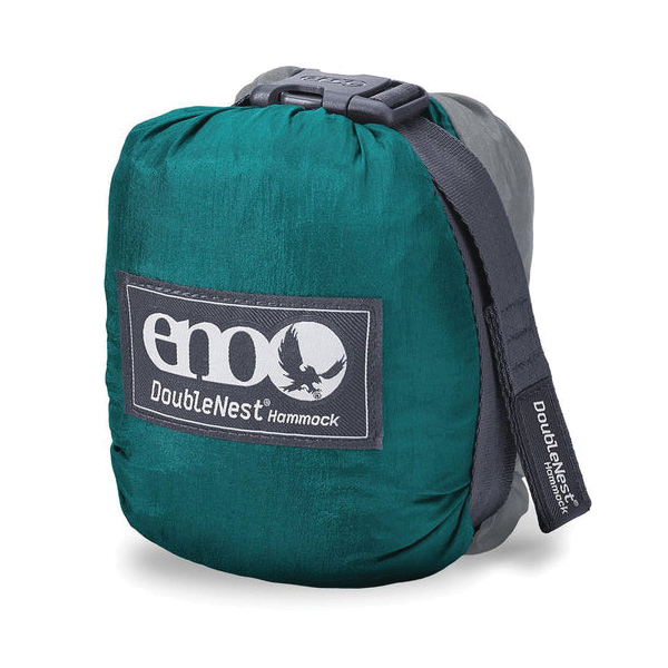 ENO DoubleNest Series DN011 Hammock, 9 ft 6 in L, 6 ft 4 in W, 400 lb, Aluminum/Nylon, Gray/Seafoam - 2