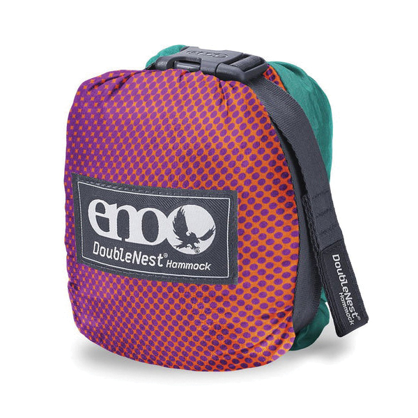 ENO DoubleNest Series DNP303 Hammock, 9 ft 6 in L, 6 ft 4 in W, 400 lb, Aluminum/Nylon, Fade/Seaglass - 2