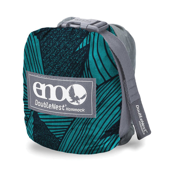 ENO DoubleNest Series DNP340 Hammock, 9 ft 6 in L, 6 ft 4 in W, 400 lb, Aluminum/Nylon, Gray/Mountains to Sea - 2