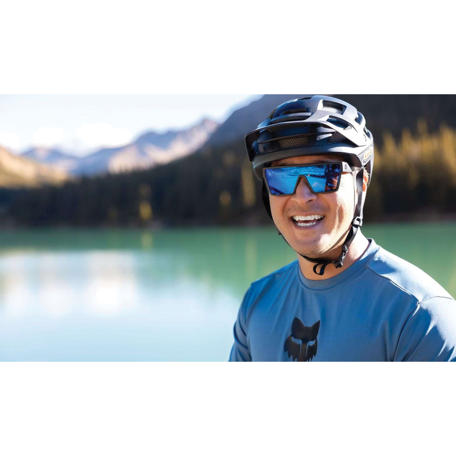 Optic Nerve Flyest Series 22579 Sunglasses, Lightweight, Matte Black Frame, Polarized, Brown/Ice Blue Mirror Lens - 2