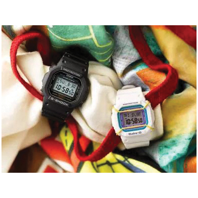 Casio 5600 Series DW5600E-1V Watch, Digital, Resin Case, Blue Green Case - 2