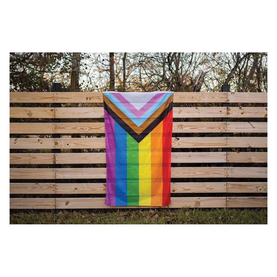 Flags For Good PROGRESS Progress Pride Flag, Polyester, 3 ft L, 5 ft W - 2