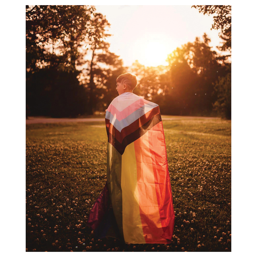 Flags For Good PROGRESS Progress Pride Flag, Polyester, 3 ft L, 5 ft W - 3