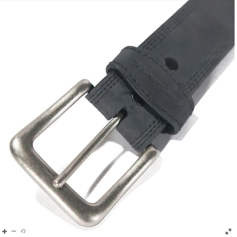 Carhartt A0005507-38 Detroit Belt, Men's, 38 in, Antique Silver, Leather, Black, Buckle - 2