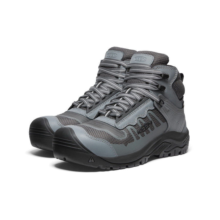Keen Reno Series 1027103Sz 12 Waterproof Boots, 12, Black/Magnet, Leather, Lace-Up - 2