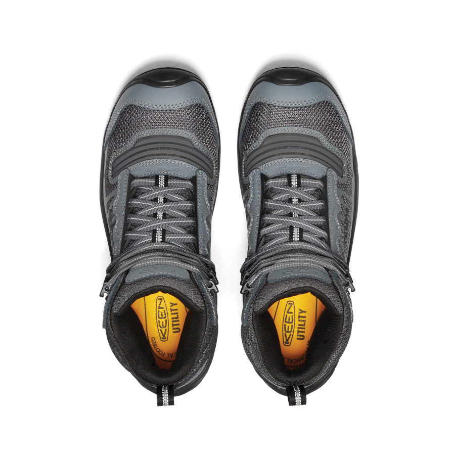 Keen Reno Series 1027103Sz 12 Waterproof Boots, 12, Black/Magnet, Leather, Lace-Up - 4