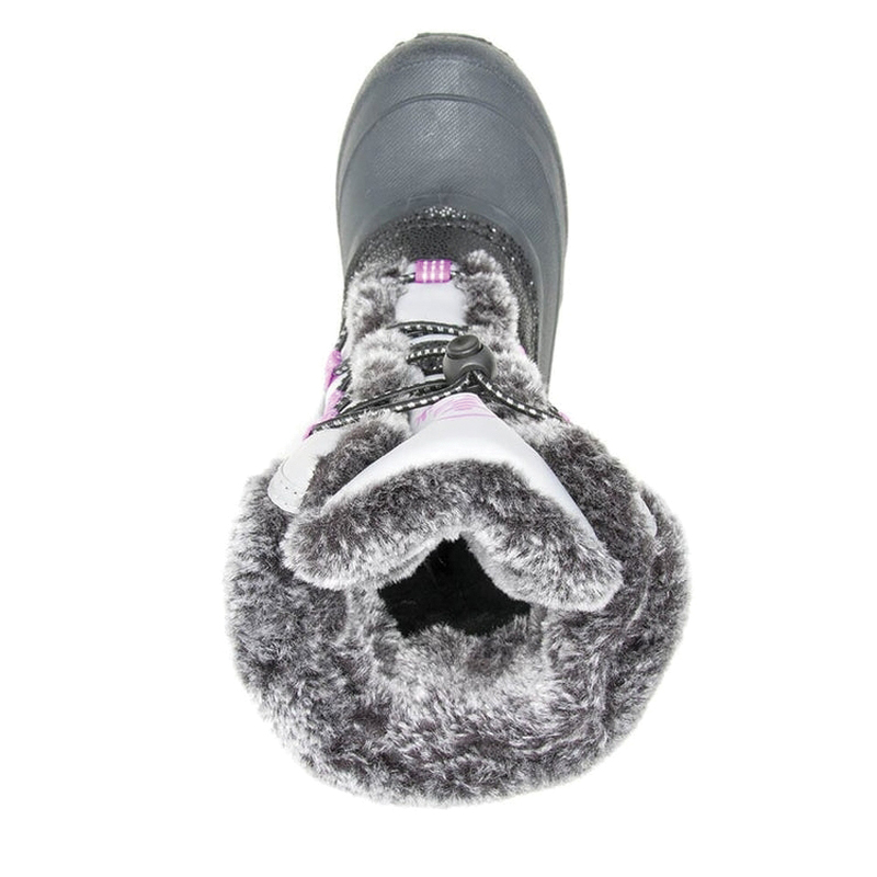 Kamik Star 3 Series NF4309N-LGY-2 Winter Boots, Girl's, 2, Light Gray, Nylon, Lace-Up, Yes, -40 deg F - 4