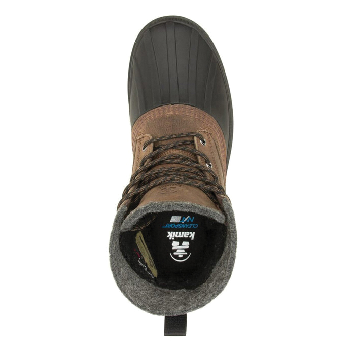 Kamik LAWRENCE M Series WK0755S-FOS-9 Boots, 9, Fossil, Leather, Lace-Up, Yes, -20 deg C - 2